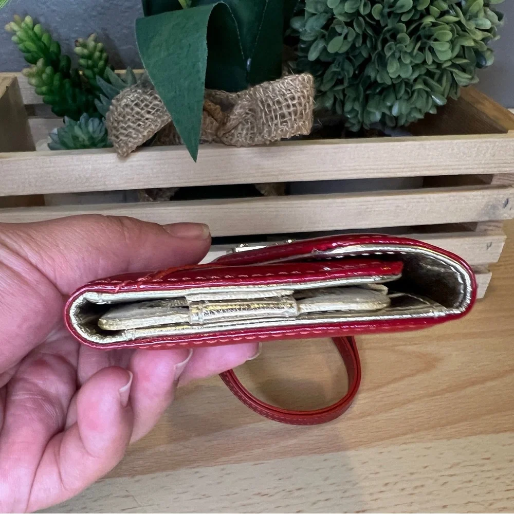Michael Kors Red/Gold Phone Wallet